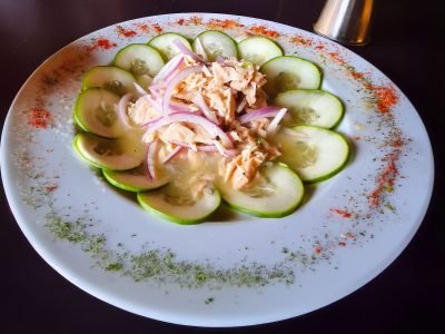 salmon al agua chile